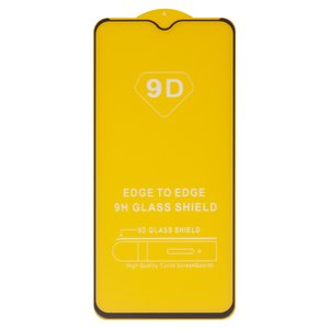 Защитное стекло для Xiaomi Poco M2, Poco M3, Redmi 9, Redmi 9T, совместимо с чехлом, Full Glue, без упаковки , черный, cлой клея нанесен по всей поверхности