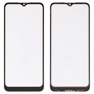 Скло корпуса G+OCA PRO для Samsung A025G Galaxy A02s, M025 Galaxy M02s, з ОСА плівкою, чорне, 163 mm