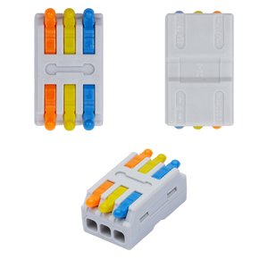 Клема швидкого монтажу D3 3, прохідна, 0,08–2.5 мм², 250 В, 32A, тип 1