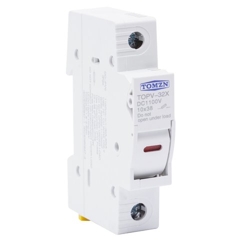 Держатель предохранителя TOMZN TOPV 32X, 1100 В, 1 32 А, 1P, с LED индикацией, PV