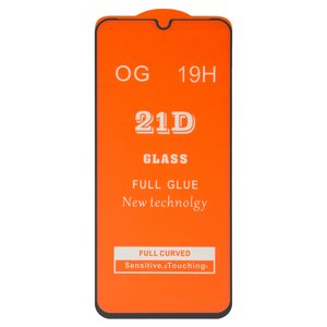 Защитное стекло для Samsung A145 Galaxy A14, A146 Galaxy A14 5G, A226 Galaxy A22 5G, совместимо с чехлом, Full Glue, без упаковки , черный