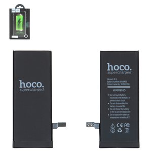 Аккумулятор Hoco для Apple iPhone 6, Li Polymer, 3,75 B, 2280 мАч, повышенная ёмкость, original IC, #616 0805
