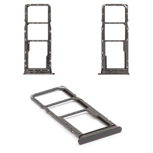Тримач SIM карти для Samsung A055 Galaxy A05, чорний, dual SIM