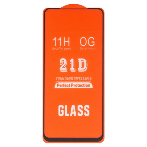 Захисне скло для Motorola Moto E14, Moto G04, Moto G24, сумісне з чохлом, Full Glue, без упаковки , чорний