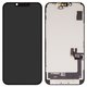 Дисплей для iPhone 14, чорний, з рамкою, без помилки, (Box), (OLED), GXQC soft