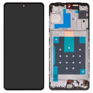 Дисплей для Samsung M556 Galaxy M55, чорний, з рамкою, Original PRC 