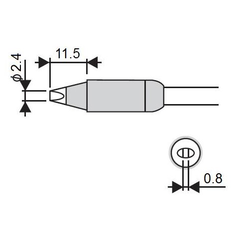 Soldering Iron Tip Goot RX 85HSRT 2.4D